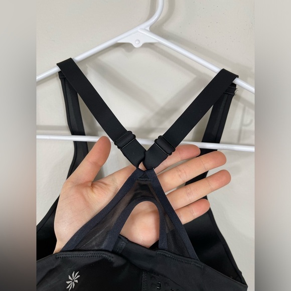 Athleta Advance Bra Black Sport Gym Size 34B - Picture 8 of 12